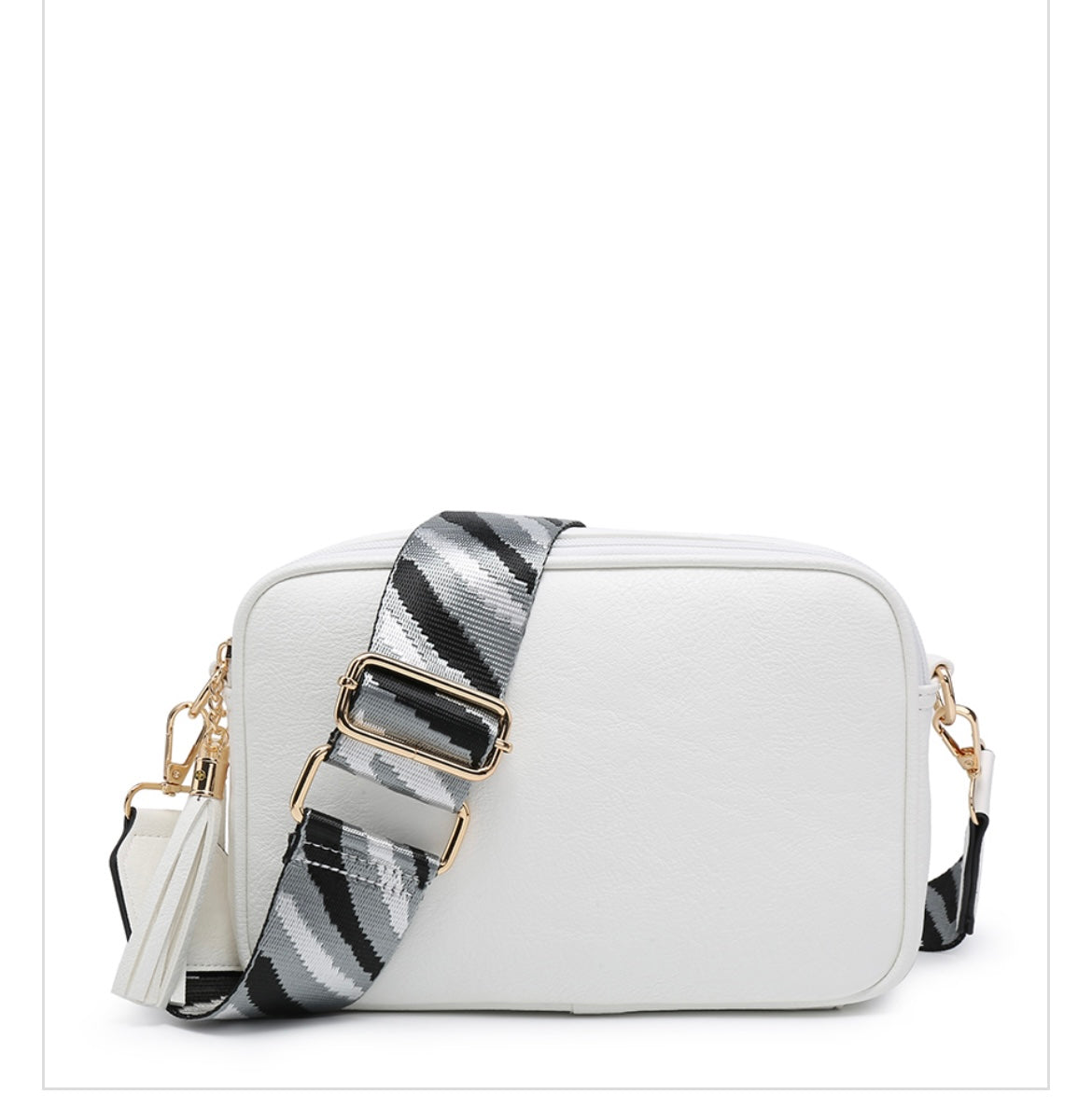 White cross body bag