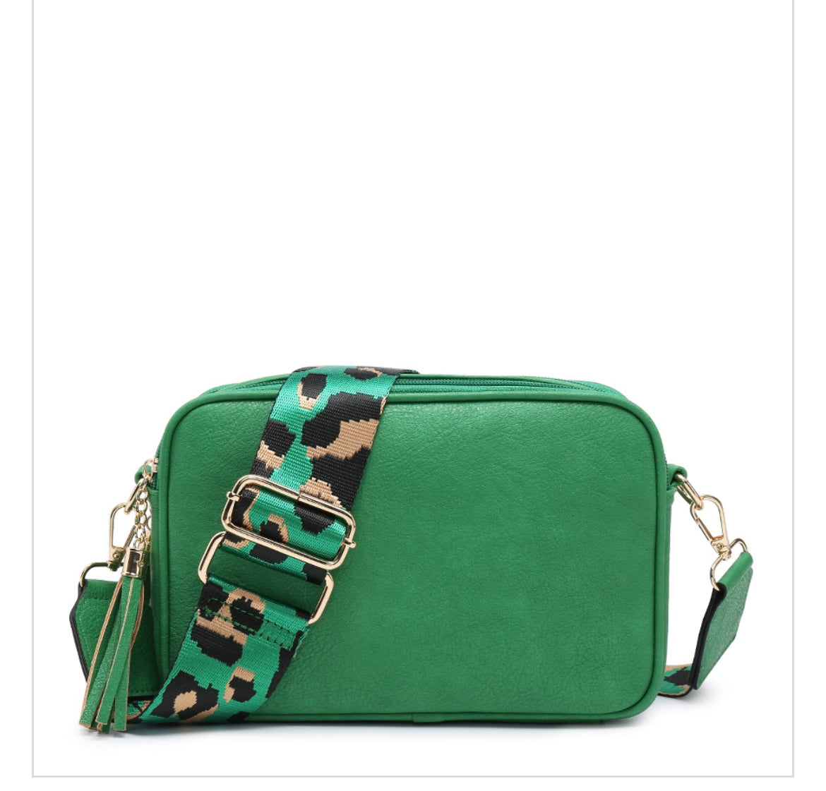 Green cross body bag