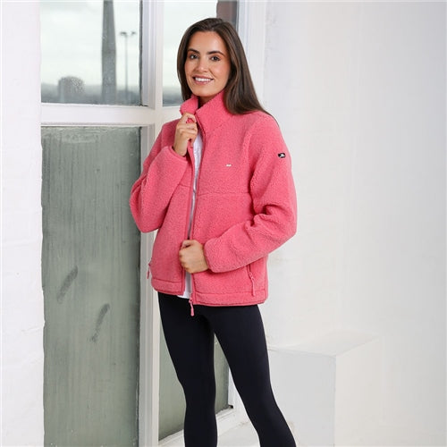 Rose full zip Teddy jacket